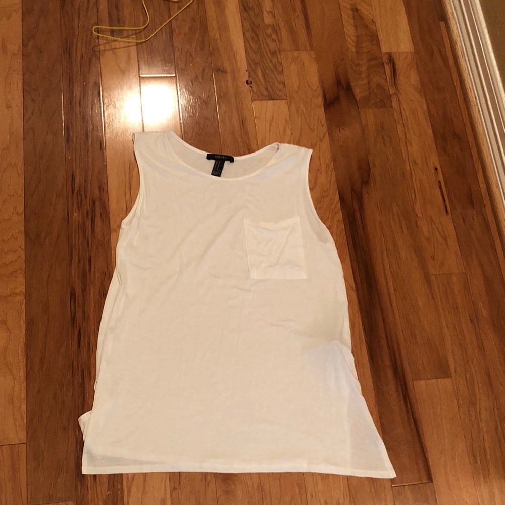 white tank top